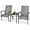 Mix gray, variant on Gymax 3PCS Rattan Bistro Chair Set Patio Furniture Set W/Table Mix Gray