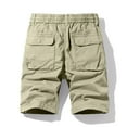 thumbnail image 4 of IROINNID Cargo Shorts for Men Plus Size Cargo Shorts Multi-Pockets Relaxed Summer Beach Shorts Pants,Khaki, 4 of 4