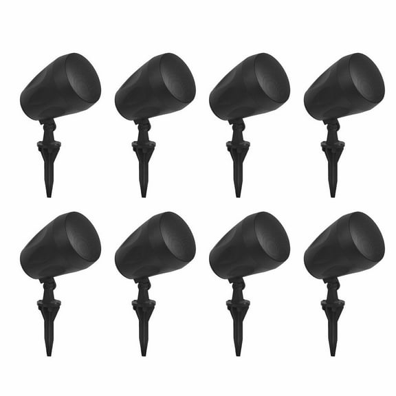 Earthquake Sound PCS6.5 Landscape Speaker with LSA6.5 stand, Pendant Ceiling or Wall Mounted - 25V/70V/100V/8-Ohm Selectable (8 Pack)