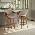 thumbnail image 2 of Symphony Counter Stools for Kitchen Counter in Faux Leather, Counter Height Chairs, Bar Stools Set of 2, Counter Height Chairs, Bar Stools For Kitchen Island, 2 of 10