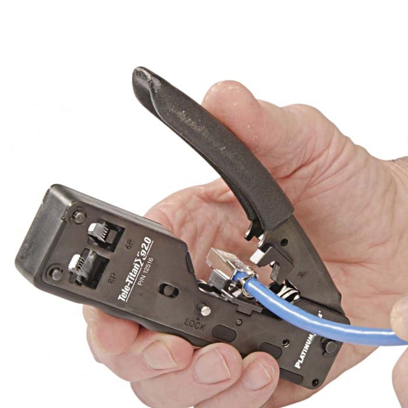 Platinum Tools 12516C Tele-TitanXg 2.0 CAT6A & 10Gig Crimp Tool