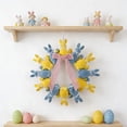 thumbnail image 3 of RKSTN Easter Simulation Flocking Rabbit Garland Yellow, 3 of 8