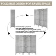 thumbnail image 3 of Fionafurn 6 Panel Room Divider,With 3 Display Shelves Detachable,Folding Privacy Wooden Screen,for Bedroom Living Room Office,White, 3 of 9