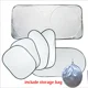 thumbnail image 3 of 6 piezas plegables plateadas reflectantes para parabrisas de coche, parasol, cubierta protectora con ventosa, parasol, cortina, herramientas, 3 of 5