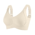thumbnail image 3 of Adjustable Sports Bra for Women 2026 Straps High Impact Supportive Bras Lightweight Seamless Wireless Yoga Bras 04# Khaki 40, 3 of 6