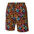 thumbnail image 4 of Logiee Daisies Flowers Print Mens Swim Trunks Quick Dry Board Shorts,Breathable Hawaii Beach Shorts Swimwear Bathing Suits-Large, 4 of 6
