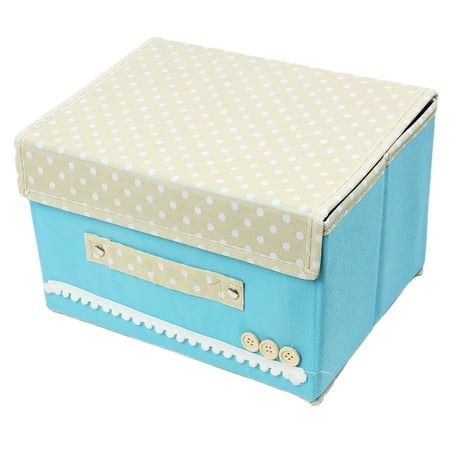 Makeup Cosmetic Jewelry Container Polka Dot Pattern Cover Storage Box Holder Red