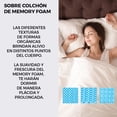 thumbnail image 4 of Colchoneta Memory Foam Matrimonial Sobre Colchón Fresca 5cm Azul, 4 of 6