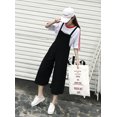 thumbnail image 3 of Overall Pants Fashionable Loose Style Sleeveless Overall Jumpsuit Bib Jumpsuit, 3 of 8