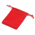 thumbnail image 4 of 10Pcs Velvet Xmas Jewelry Bags Drawstring Pouch Wedding Party Bags Candy Red, 4 of 6
