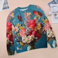 thumbnail image 6 of Sweatshirt For Womens Crewneck Watercolor Wildflowers Hoodies Teen Girls Cute, 6 of 7
