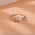 thumbnail image 5 of Dainty 14K Gold Plated Heart Initial Rings for Women Mother Daughter Non Tarnish 925 Sterling Silver Adjustable Open CZ Letter A-Z Ring Stackable Pinky Promise Ring Christmas Jewelry Gifts, 5 of 11