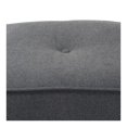 thumbnail image 3 of Corinne Modern and Contemporary Fabric Upholstered Ottoman Gray, 3 of 6