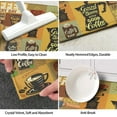 thumbnail image 3 of Coffee Kitchen Rugs Mat Set of 2 Kitchen Floor Mats Non Slip Washable Kitchen Rug Runner Coffee Kitchen Decor Decorations for Kitchen, 3 of 6