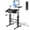 Black, variant on Rolling Stand Up Desk Adjustable Height - Portable Standing Desk with Wheels & Charging Station, Mobile Laptop Desk Small Standing Desk Drawing Table, Grey