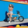 thumbnail image 4 of Razor Rambler 16 – 36V Seated Electric Scooter, up to 15 mph, Retro Style Minibike for Teen & Adult, 4 of 9
