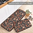thumbnail image 5 of SKYSONIC Skull Candy Cane Kitchen Rugs 2 Pieces, Trick Or Treat Floor Mat Room Area Rug Washable Carpet Perfect for Living Room Bedroom Entryway, 5 of 7