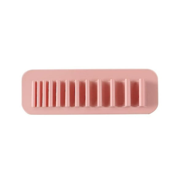 Silicone Cosmetic Makeup Pen Holder Toothbrush Holder Stationery Holder Bathroom1 Piecepink