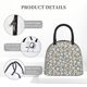 thumbnail image 4 of Easygdp White Popcorn Bolsa de Almuerzo Insulada Grande, Forro de Aluminio, Diseño Espacioso, a Prueba de Fugas, Ideal para Trabajo, Picnics, Viajes y Actividades al Aire Libre, 4 of 6