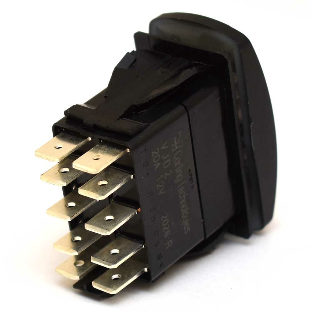 Carling On/Off/On Contura V Boat Rocker Switch | ACCY Stereo 10 Spade