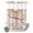 Taupe, Brown, Tan, variant on No Hook Shower Curtain, Purple Monstera Shower Curtains for Bathroom with See Through Top Window, Palm Tree Leaf Boho Botanical Tropical Waterproof & Washable Bath Curtain Extra Long 72"x84"