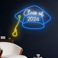 thumbnail image 5 of Handmadetneonsign Class Of 2024 Neon Sign, Graduation Gifts, Neon Sign Custom Graduation Decor, 5 of 5
