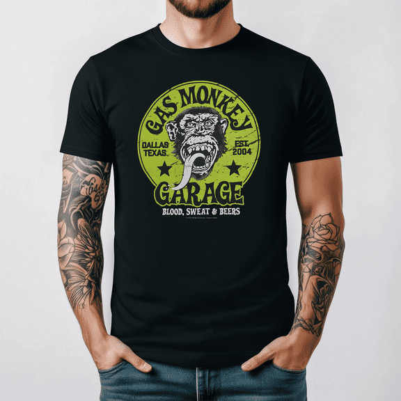 Gas Monkey Garage Fast N Loud Automotive Graphic T-shirt V17700,for men and women up to 5XL