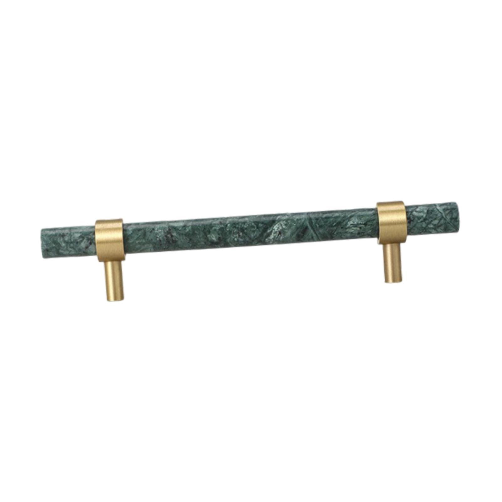Drawer Handle Cabinet Pulls Marble Brass Material Elegant Design for Kitchen Bathroom Dresser Decor