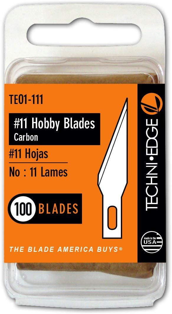 100 pcs #11 Hobby Craft Blades TECHNI EDGE X-ACTO Made in USA No 11 EXACTO 