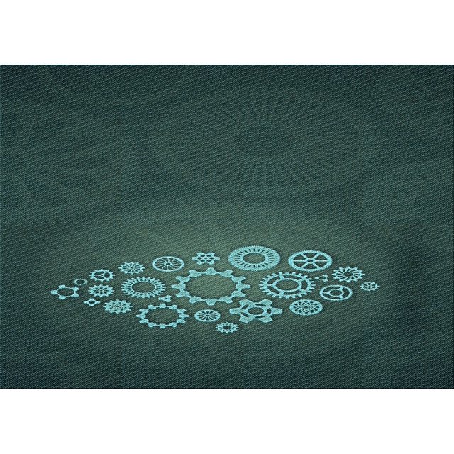 Ahgly Tapis Rectangulaire Lavable en Machine Intérieur Transitionnel Vert Sarcelle Profond, 6 Pieds x 9 Pieds