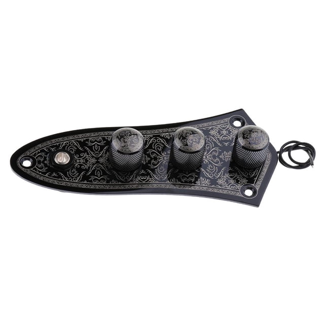 1 licencia de Control de Graves Interruptor Precableado Potenciómetro Único para Hombres,Mujeres, Guitarristas Hugo Placa de control de interruptor de bajo