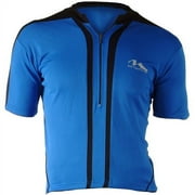 M-Wave Men's Bicycle Jersey, Blue/Black, XL