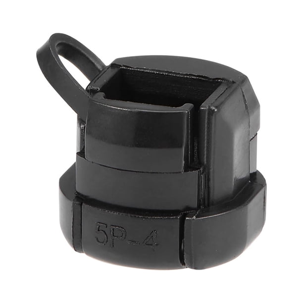 Bridas de bloqueo por torsión para cables redondos, 13.7x11mm, nylon negro, 20 piezas