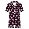 thumbnail image 5 of Censtreet Womens Button Down Pajamas Set Short Sleeve Sleepwear Shorts Soft Pj Lounge Set S-XXL, 5 of 5