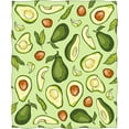 thumbnail image 2 of Yibo Avocado Blanket Flannel Soft and Comfortable Anti-static Bed Sofa Blanket, 2 of 5