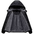 thumbnail image 3 of Chrisuno Girl's Fleece Winter Coat Insulated Hooded Mountain Outwear Black 4-5, 3 of 5