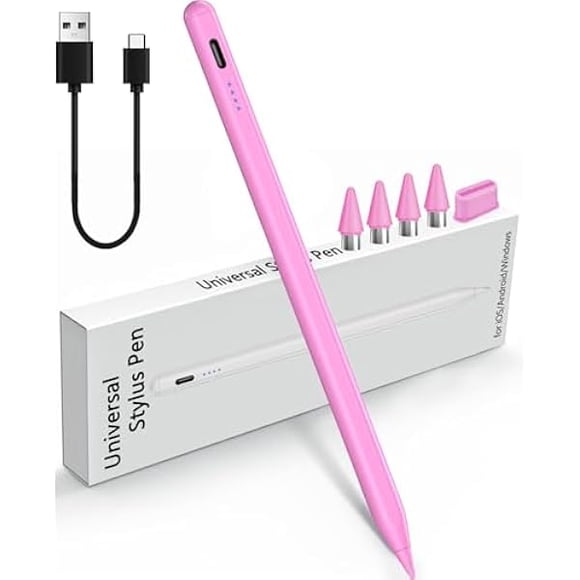 LinQingQ Stylus Pen for iPhone 15 14 13 Pro Plus Max, Android, iPad Tablet/Phone Touchscreens - Compatible with Apple Pencil for iPad 9th/10th Generation - Stylist for Samsung Galaxy Touch Screens - P