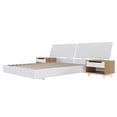 thumbnail image 1 of Nexera Oslo 4-Piece Floating Platform Bedroom Set, White, Queen, 1 of 7