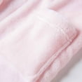 thumbnail image 6 of LLYWEY Hooded Bath Robes for Toddler Girls Soft Warm Fuzzy Fleece Bathrobes Unisex Boys Girls Wrap V-Neck Long Sleeve Kids Robe with Belt Knee Length Bathrobe Pajamas Sleepwear Pinks 4T, 6 of 9