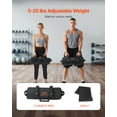 thumbnail image 5 of VEVOR Workout Sandbag, Heavy Duty Workout Power Bags with Handles, 5-25 lbs Adjustable Slam Bag for Fitness Strength Weight Training Cross-Training, Home Gym Exercise, Black (Unfilled), 5 of 9