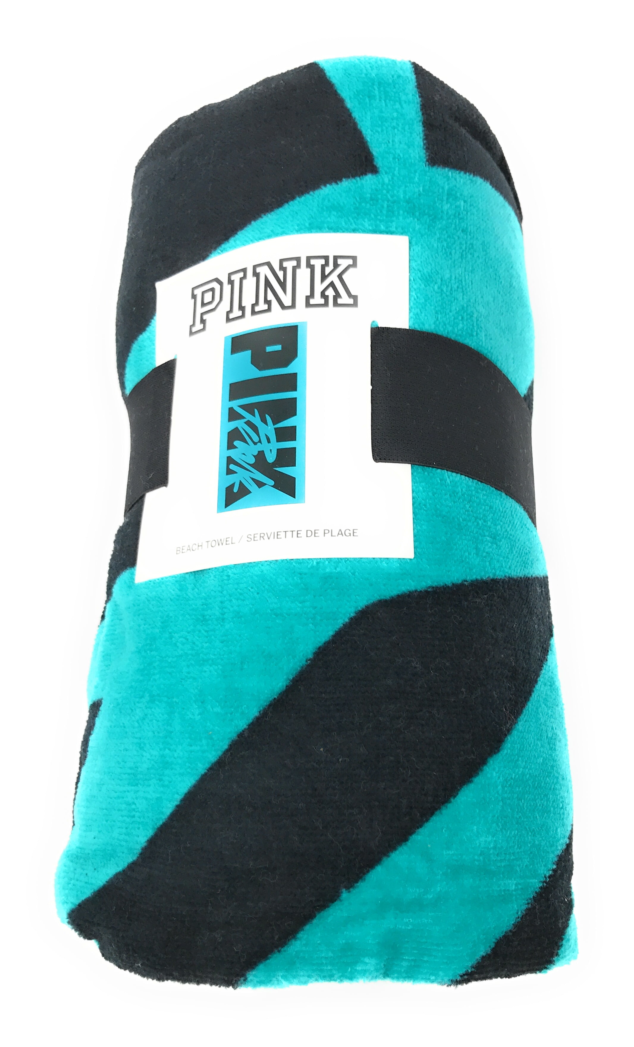 Black Stripe/ Pink VICTORIAS SECRET Beach Blanket