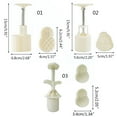 thumbnail image 2 of UNTERING Pineapples/Flower Shape Dessert Stamp Dessert Moulds Baking Accessories Kitchen Tool Plastomer Texture for Festival, 2 of 3