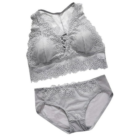 

Wireless Bra And Panty Sets For Women Sexy Briefs Underwear Lingerie Sleepwear Embroidery Underwire Lingerie Set No Show Bra And Panty Set Matching Lingerie Set Babydoll Bodysuit