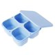 thumbnail image 1 of Una caja de silicona de cuatro compartimentos apta for alimentos, ideal for snacks, almuerzo, separador de ensaladas, recipiente for salsas y for llevar a todas partes., 1 of 2