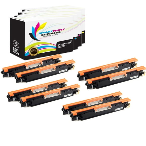 Smart Print Supplies Compatible 130A Toner Cartridge Replacement for HP Laserjet Pro M176 M177 Printers (CF350A Black, CF351A Cyan, CF352A Magenta, CF353A Yellow) - 8 Pack