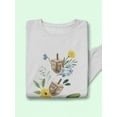 thumbnail image 3 of Floral Hanukkah B Sweatshirt Women -Grace Popp Designs, Female Medium, 3 of 4