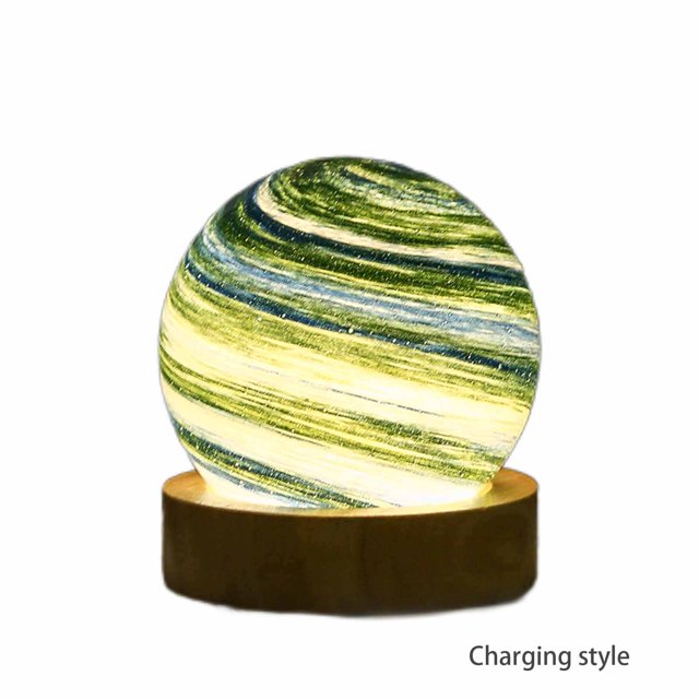 Lámpara Tricolor Infinitamente Regulable, Táctil Recargable Lámpara Tricolor Infinitely Planet Lámpara Recargable Planet Diseño A Prueba De Futuro