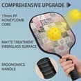 thumbnail image 4 of Pickleball Paddles Set,Pioneer Flower Floral Print Pattern Fiberglass Surface Pickleball Racket Set with 2 Indoor Outdoor Pickleball Balls and Pickleball Bag,Pickle-ball Equipment, 4 of 6