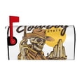 thumbnail image 2 of Lsque Skull Cowboy Mailbox Cover Standard Size ,Magnetic Mailbox Covers Post Wraps Letter Box Cover -21x18 in, 2 of 9