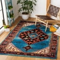 thumbnail image 2 of SAFAVIEH Vintage Hamadan Pascal Oriental Area Rug, Blue/Black, 6'7" x 6'7" Square, 2 of 8